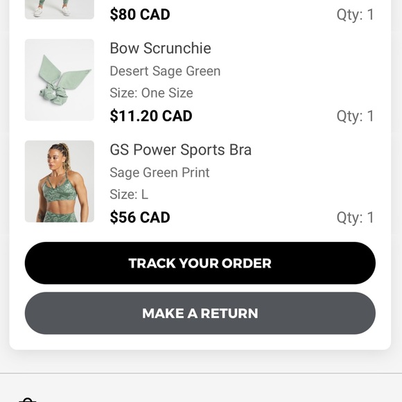 BN Gym Shark Set in sage green geometric print - Picture 7 of 11